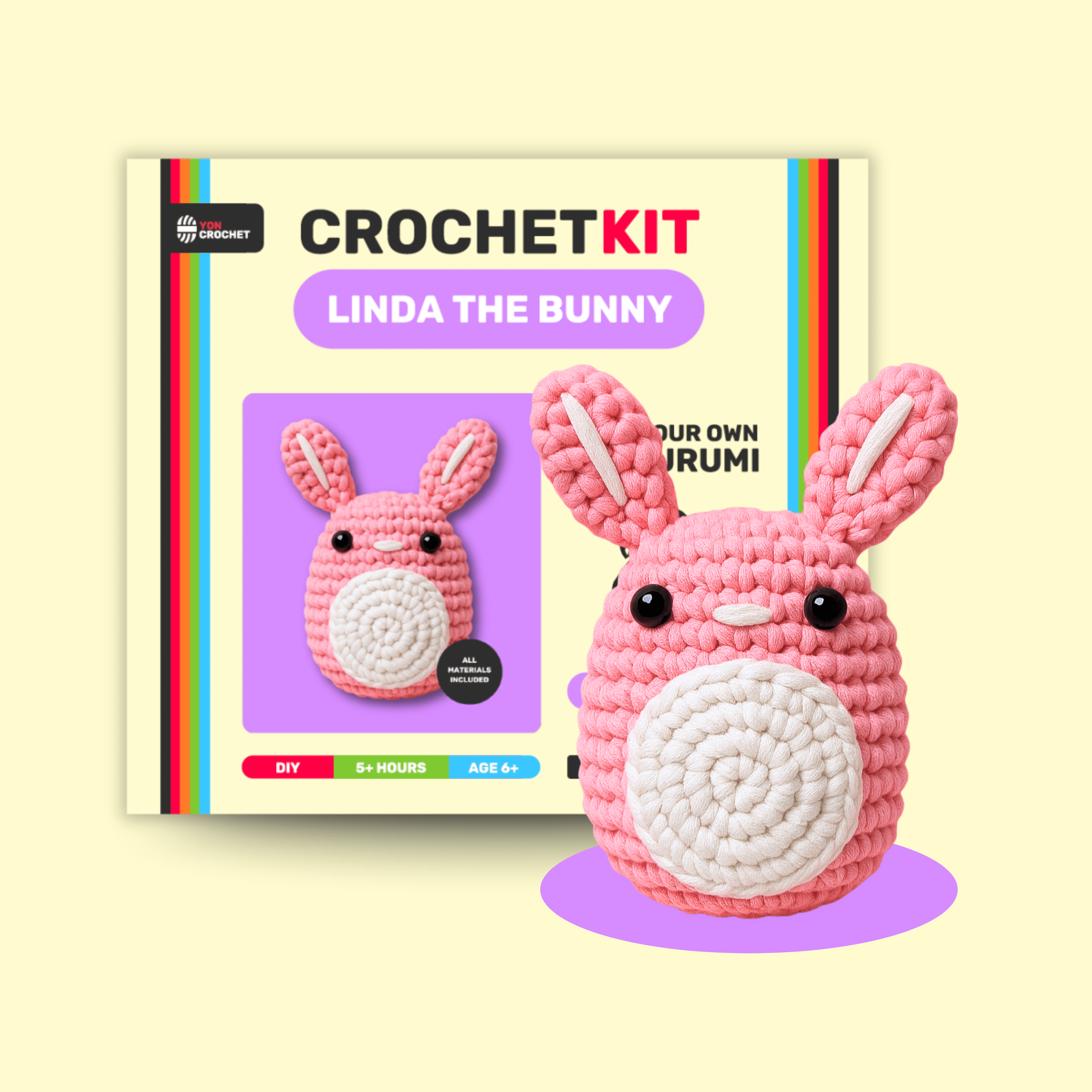 Discover Linda The Bunny: Our Beginner Crochet Kit That Turns Newcomers into Confident Crafters - Yon Crochet