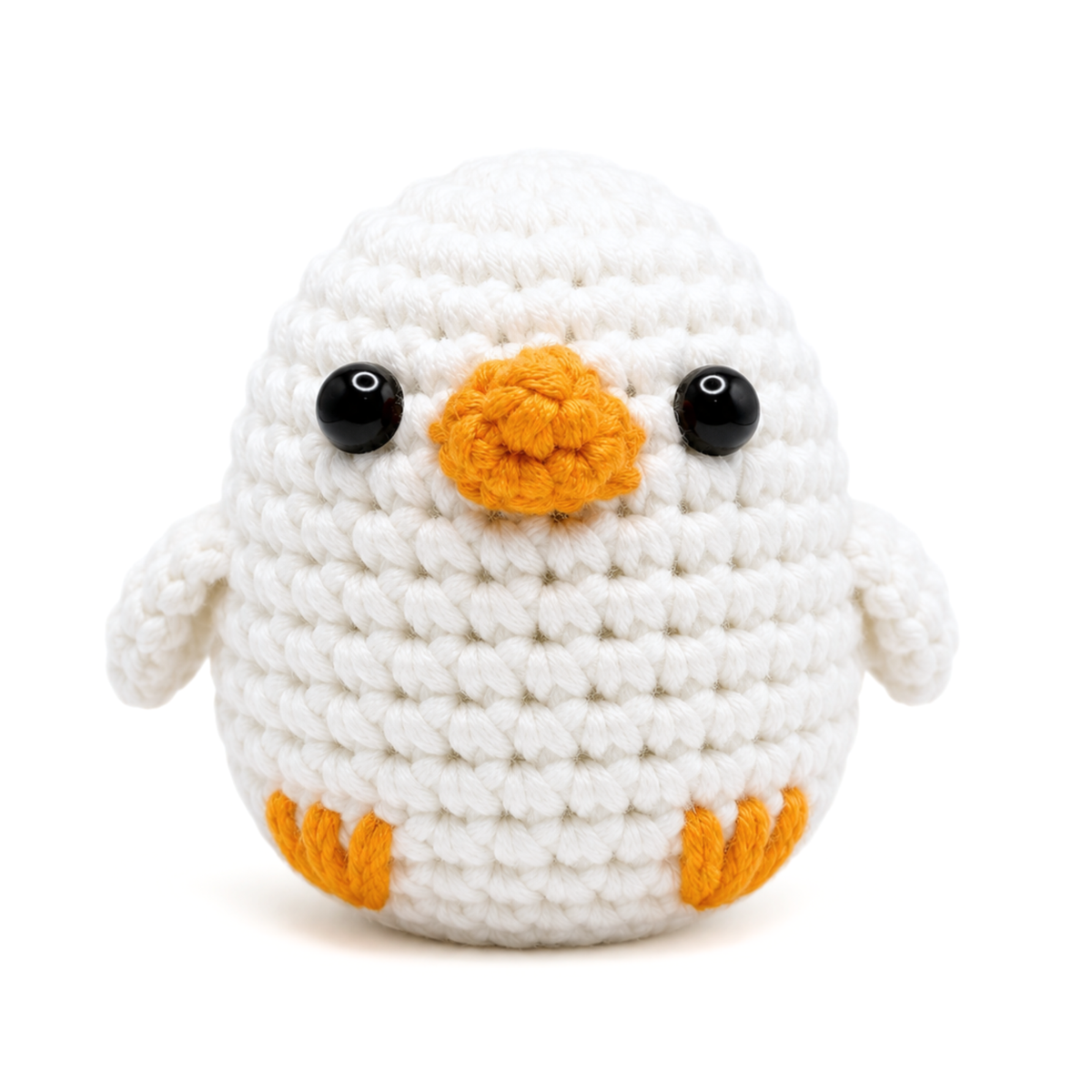 Chuck the Duck crochet lesson from Yon Crochet, a beginner amigurumi video tutorial in right and left hand versions