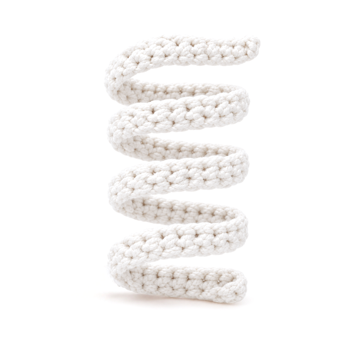 Coiled crochet mummy bandage