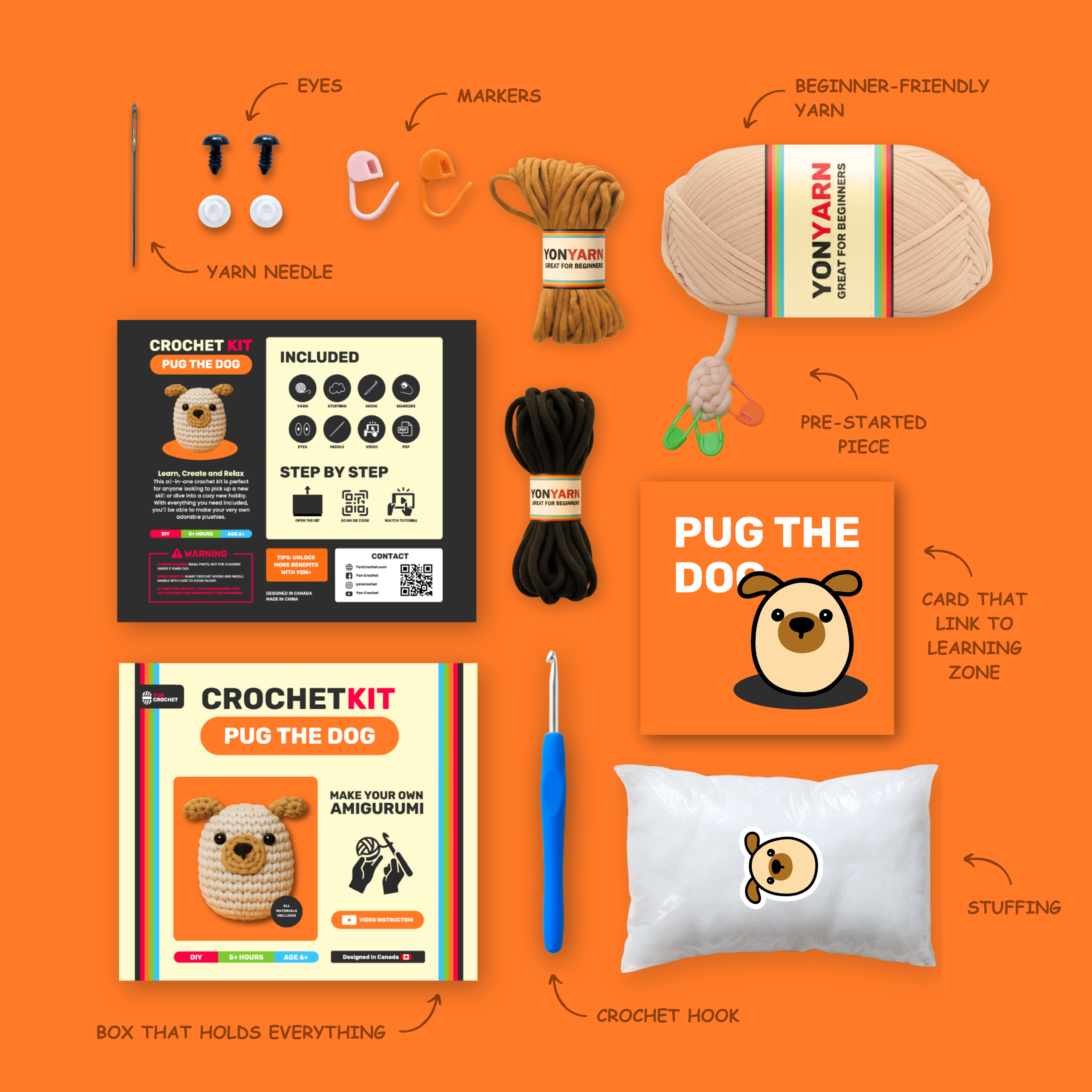 Pug The Dog - Yon Crochet