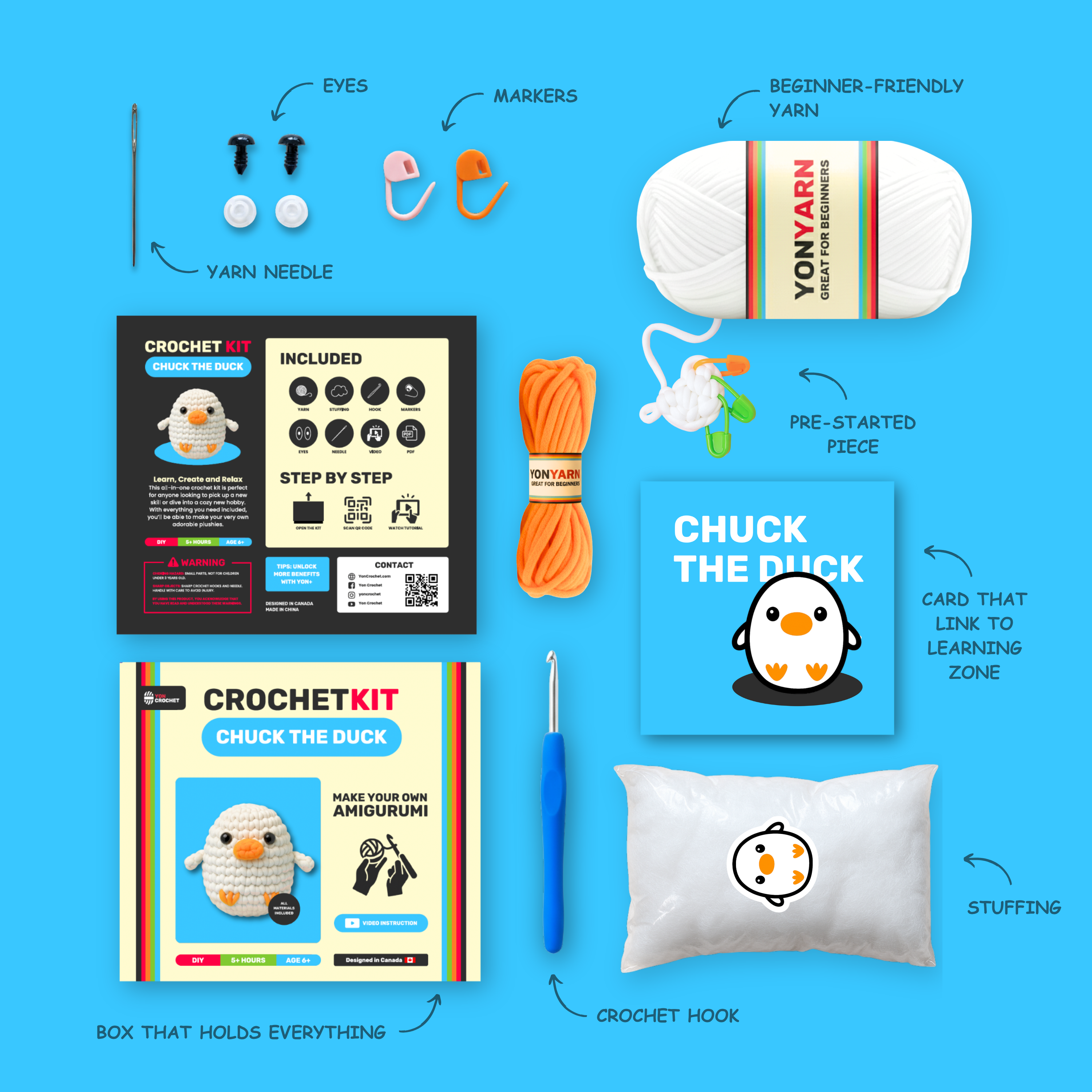 Chuck The Duck - Yon Crochet