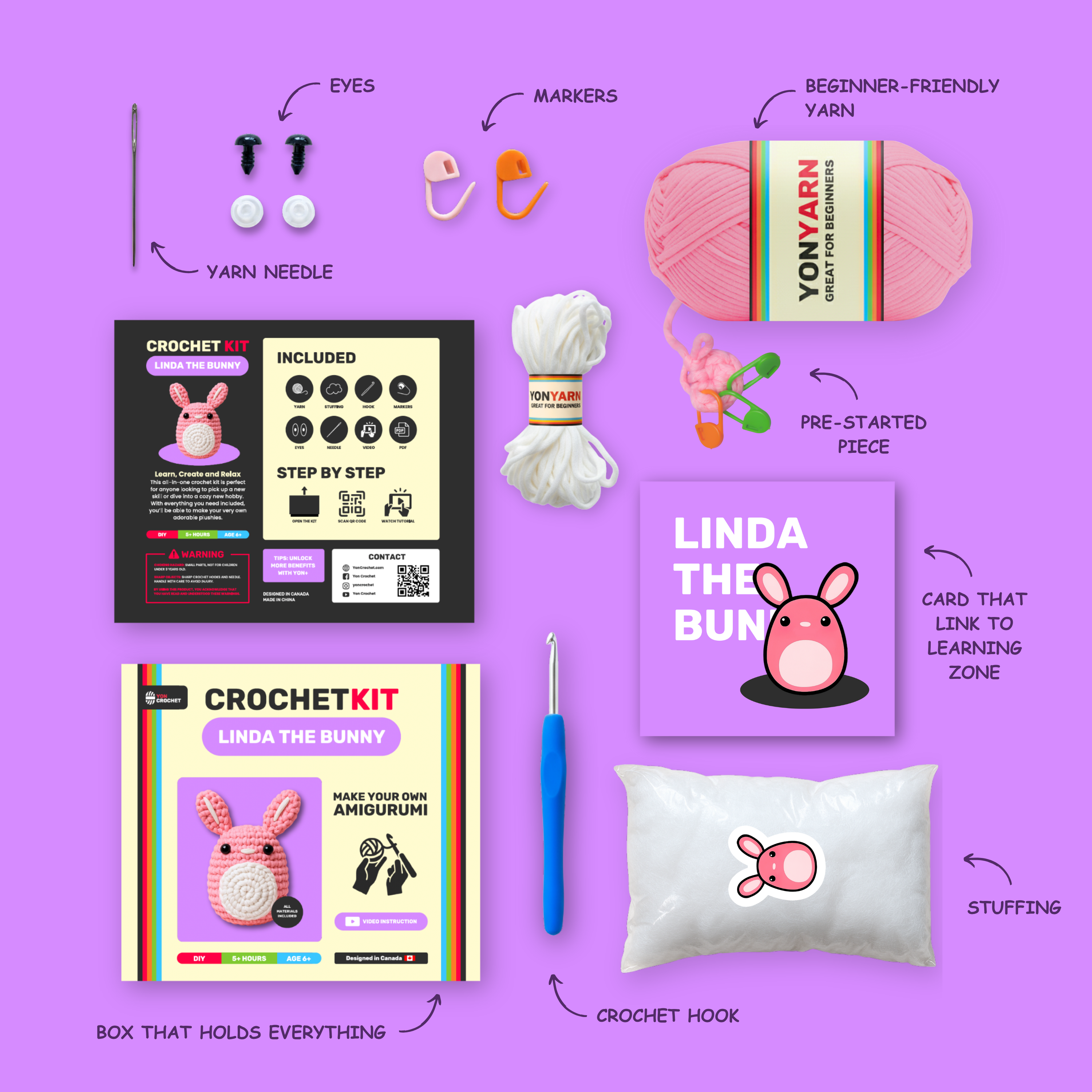 Linda The Bunny - Yon Crochet