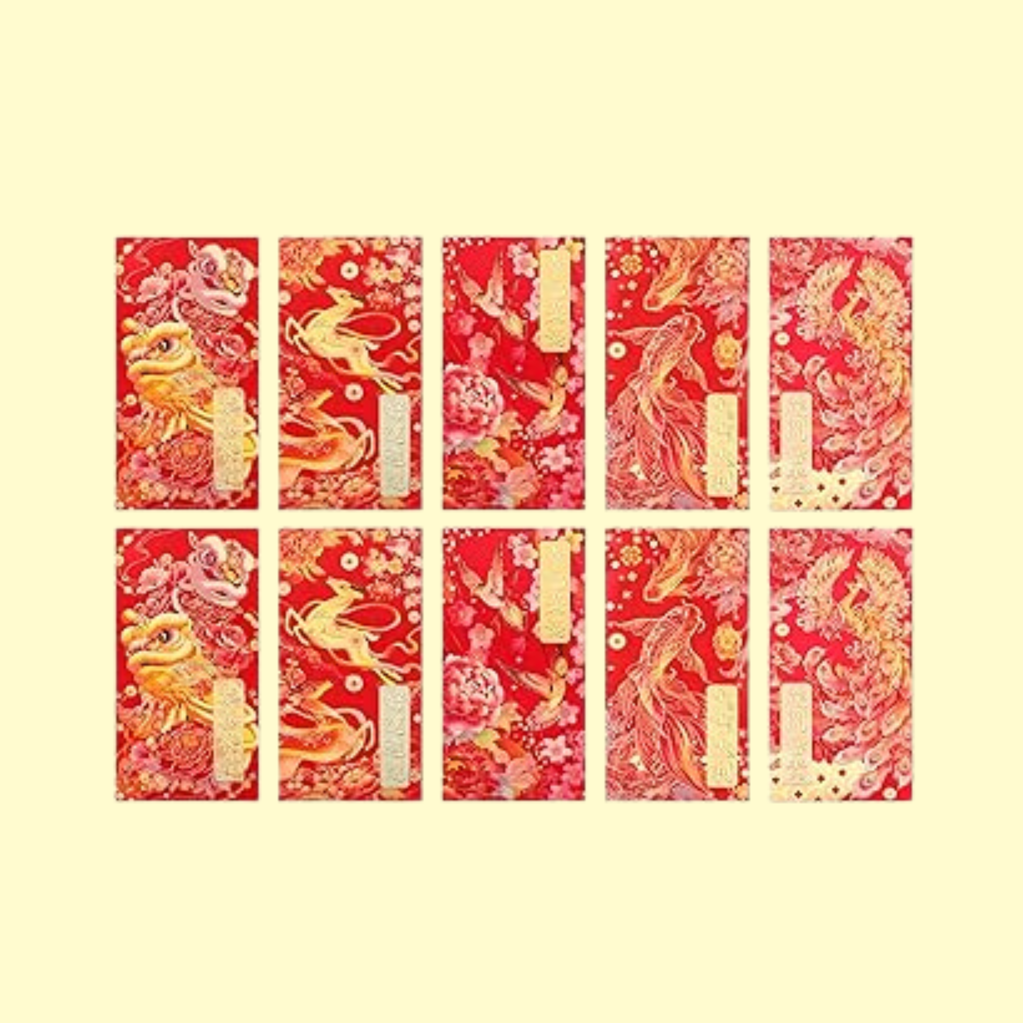 10 x LUCKY RED POCKET | FREE with 10x Yarns