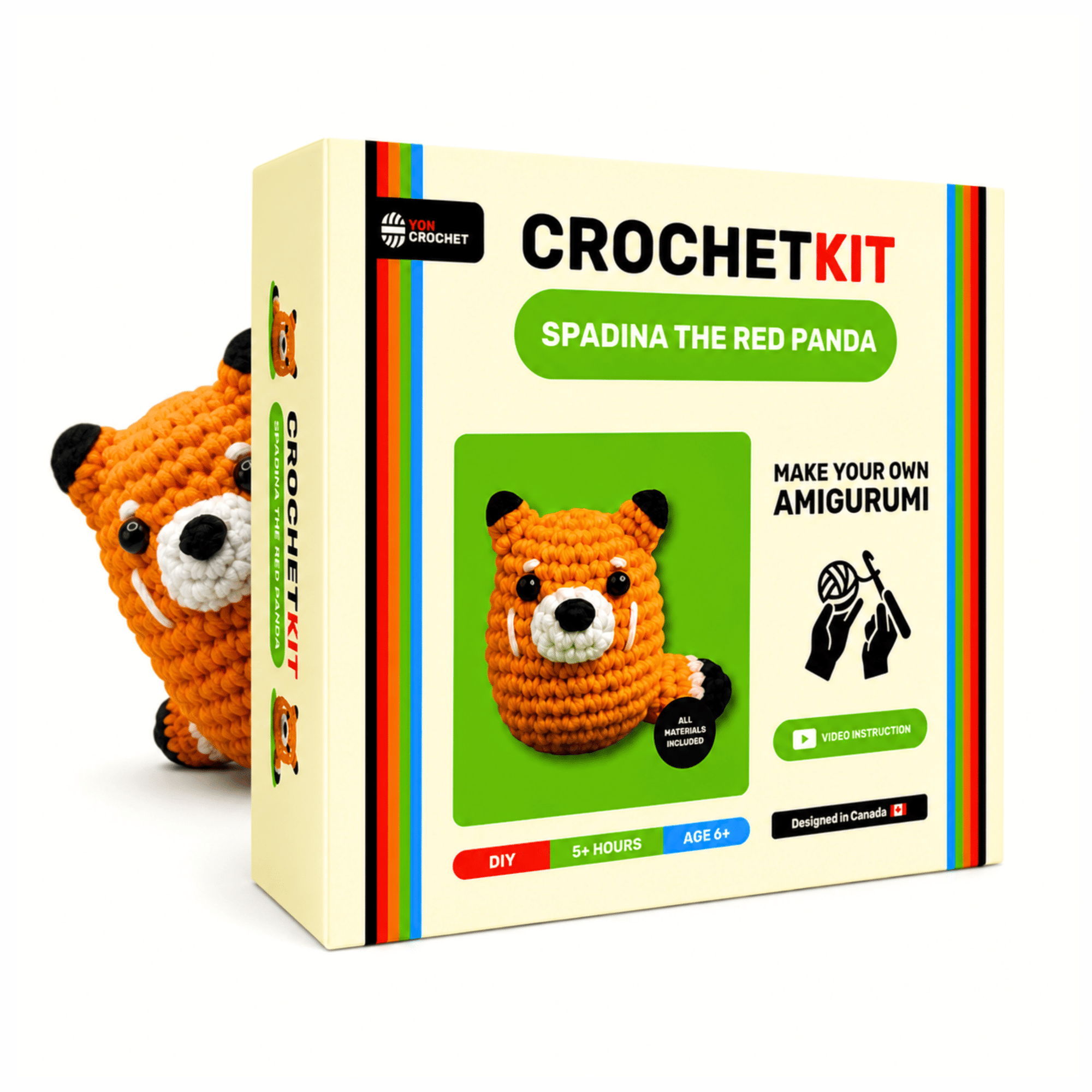 Spadina The Red Panda Crochet Kit | Yon Crochet