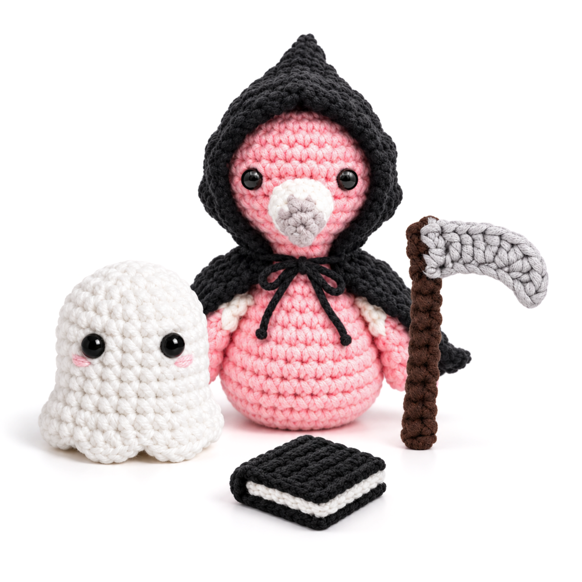 Tango the Flamingo with the full Reaper Watch Halloween set