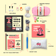 Tango The Flamingo Crochet Kit | Yon Crochet
