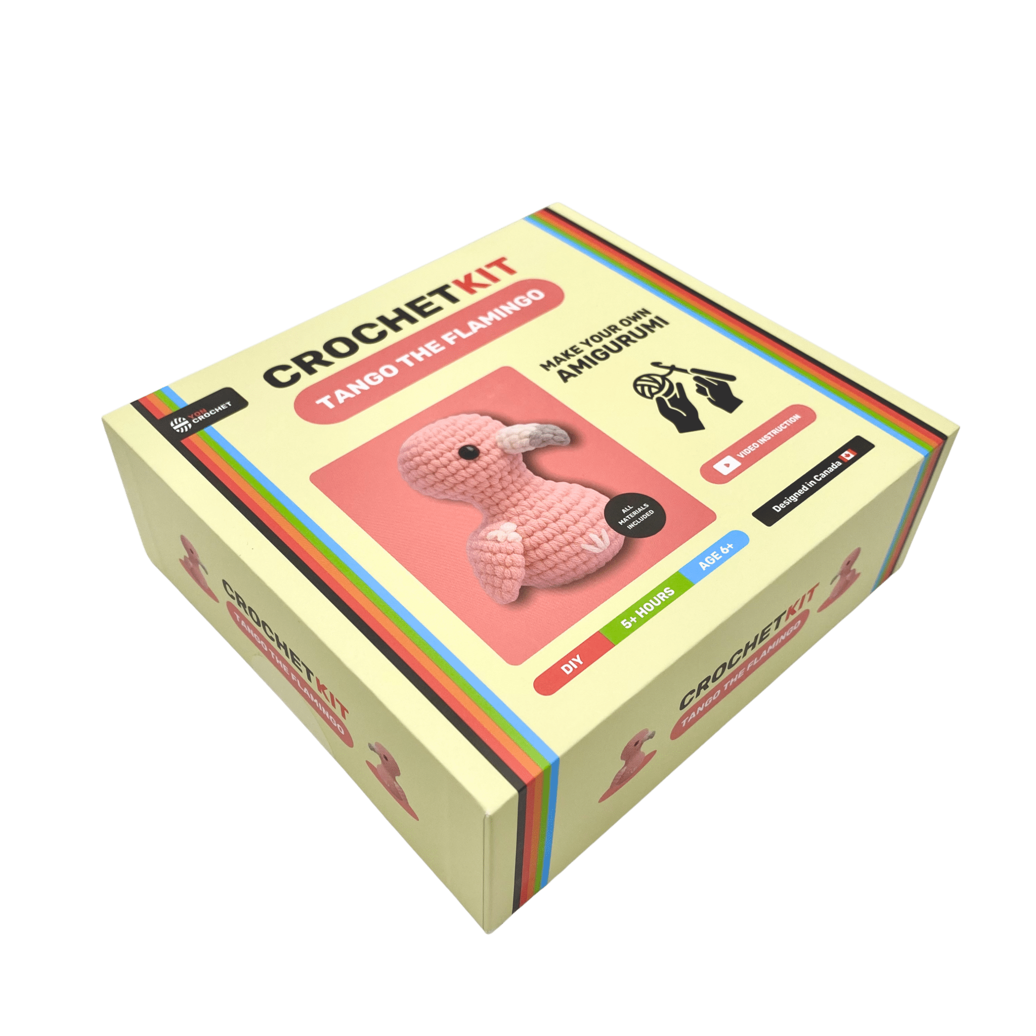 Yon Crochet 5-Characters Crochet Kit Bundle | Beginner Amigurumi Kit Lessons