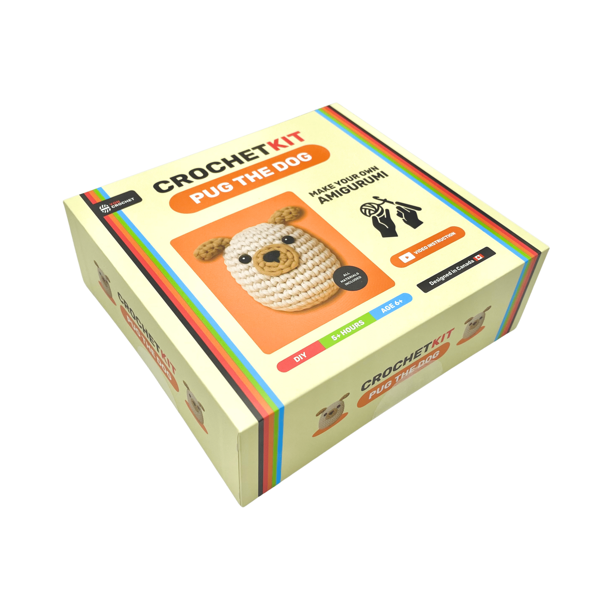 Yon Crochet 5-Characters Crochet Kit Bundle | Beginner Amigurumi Kit Lessons