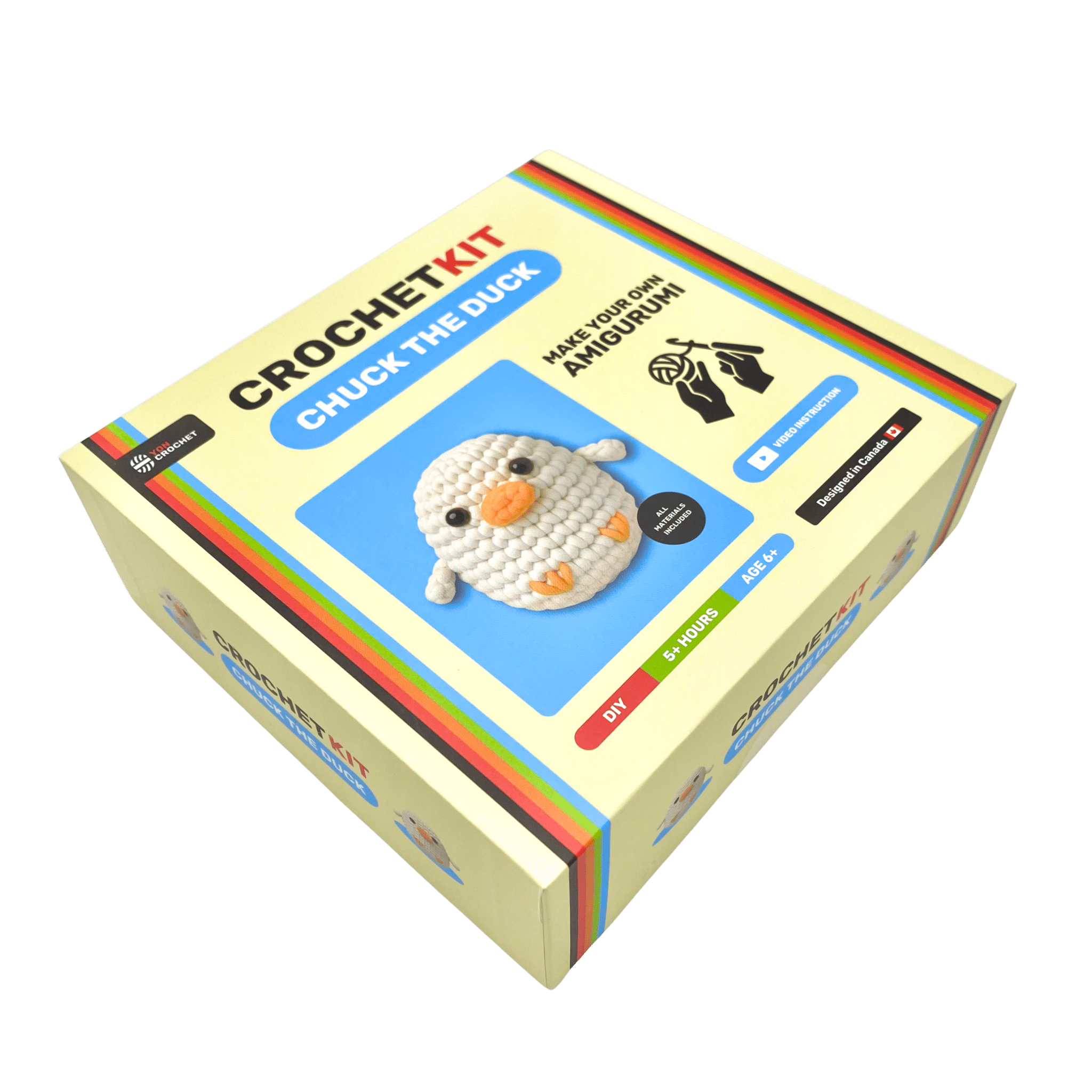 Yon Crochet 5-Characters Crochet Kit Bundle | Beginner Amigurumi Kit Lessons