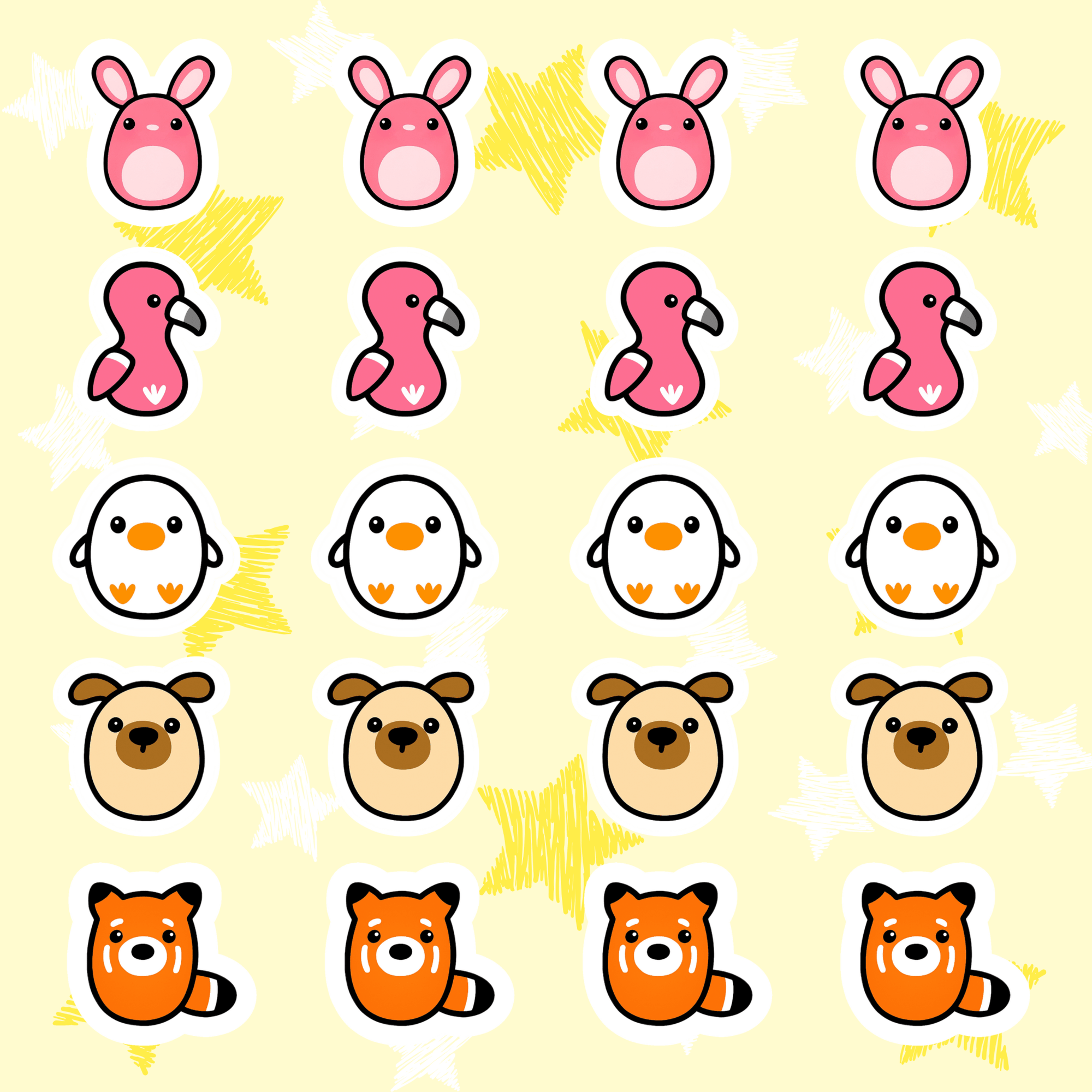 Yon Stickers | Pack of 20 OG Characters - Yon Crochet