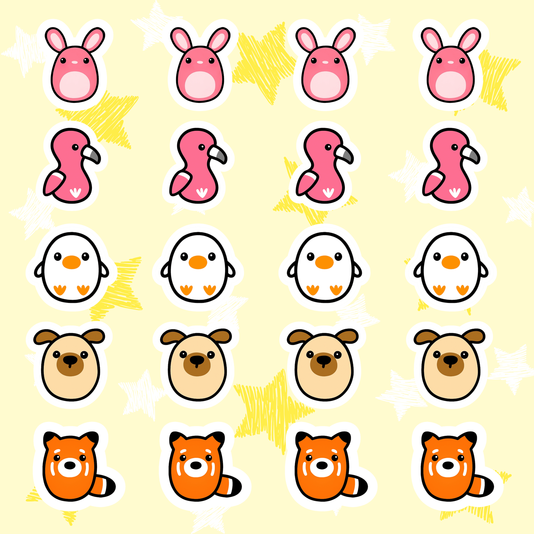 Yon Stickers | Pack of 20 OG Characters - Yon Crochet